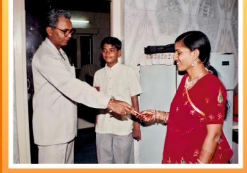 Family celebration at home